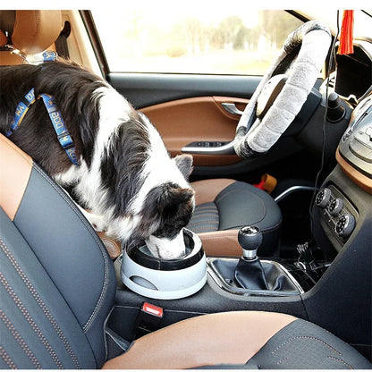 Pet Dog Bowls Floating Not Wetting Mouth Cat Bowl No Spill Drinking Water Feeder Plastic Portable Dog Bowl Outdoors Accessories