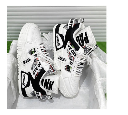 2025 new men's shoes for spring, breathable, niche, trendy, versatile, casual board shoes, height increasing sports shoes