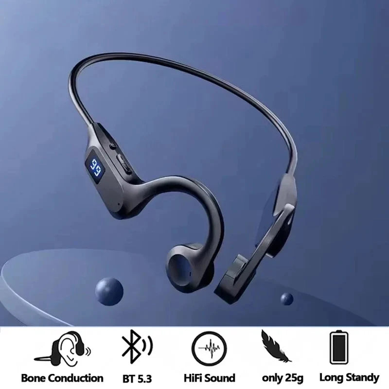 Real Bone Conduction Swimming Headset IPX8 Waterproof Wireless Bluetooth Headset Sports Swimming Professional Diving Headset