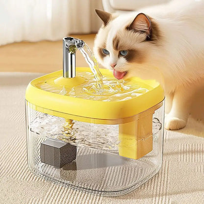 1.5L Cat Drinking Fountain Large Capacity Anti-Dry Burning Automatic Water Dispenser Quiet Operation Removable