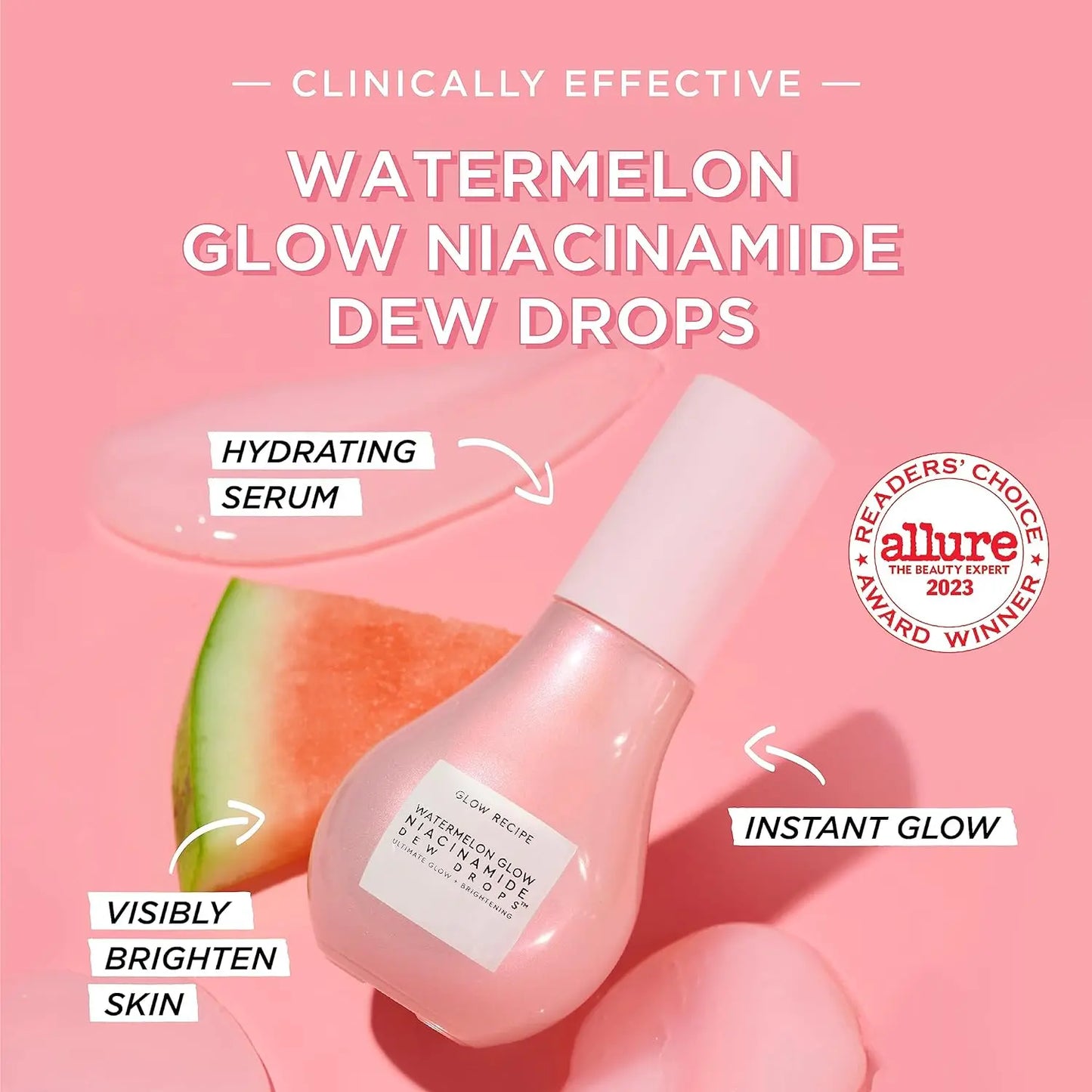 Glow Recipe Watermelon Glow Niacinamide Dew Drops Face Serum - Brightening Face Serums (40ml)