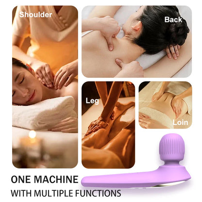Portable Massage Gun 19 Mode 4 Speed Personal Handheld Vibrating Massager Deep Tissue Muscle Percussion Massager For Full Body