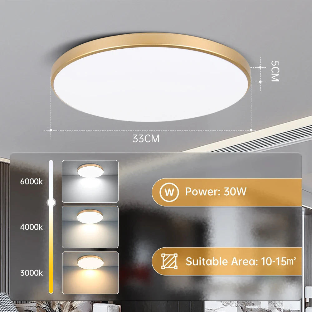 Led Ceiling Lamp Modern Ceiling Chandelier 220V Led Panel Lighting Fixture For Bedroom Kitchen Home Ultra Thin Ceiling Lights