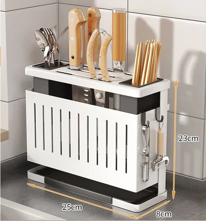 Kitchen Utensils Useful Things Knife Holder Kitchen Knives Stand Chef Accessories Home Items Storage Rack Dining