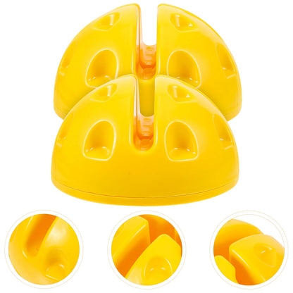 2Pcs Flag Base Durable Plastic Stability Soccer Agility Pole Basketball Training Equipment Team Sports Supplies