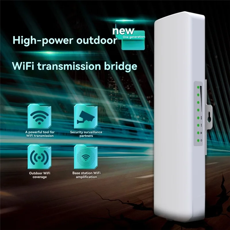 ABGB-Wifi Bridge WIFI Signal Extender  Outdoor 3-5KM Long Rang Network Monitoring EU Plug