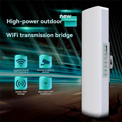 ABGB-Wifi Bridge WIFI Signal Extender  Outdoor 3-5KM Long Rang Network Monitoring EU Plug
