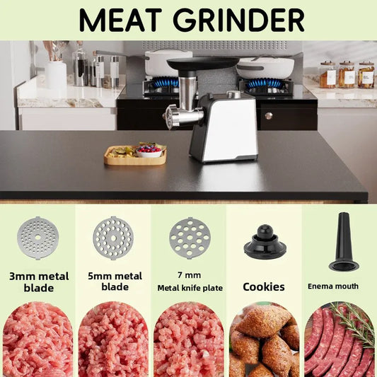 Electric Vegetable Cutter Household Full-Automatic Multifunctional Slicing,Shredding And Planing Machine For Potato/Carrot/Onion