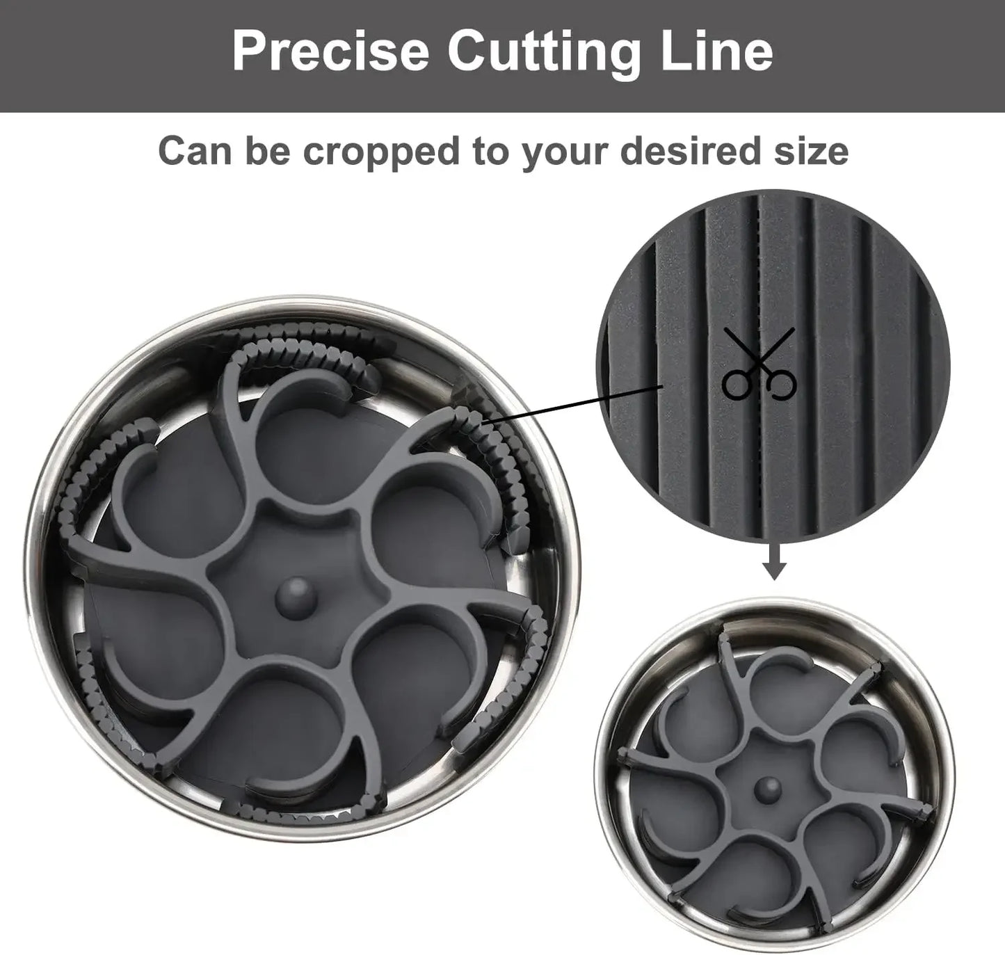 Dog Slow Feeder Bowls Silicone Spiral Pet Food Feeder Insert to Slow Down Eating for Large Medium Small Breed Dogs