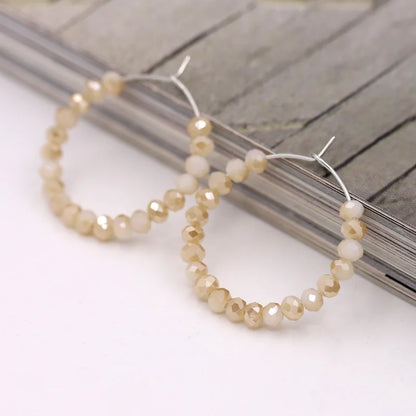 Fashion Women's Earrings Boho Colorful Crystal Beaded Earrings Jewelry Female Girls Gifts Ear Ring Accessories