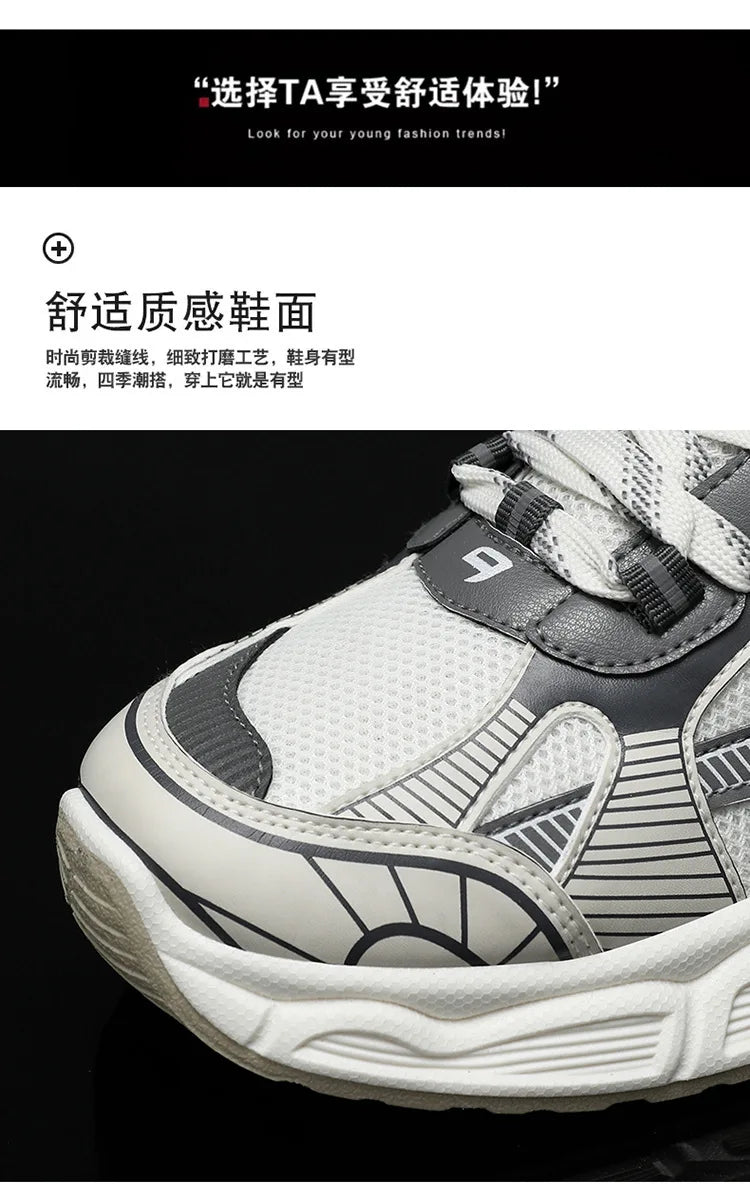 Sneakers Women Trends  Platform Shoes Lightweight Outdoor Sports Shoes Breathable Running Shoes Lace Up Casual