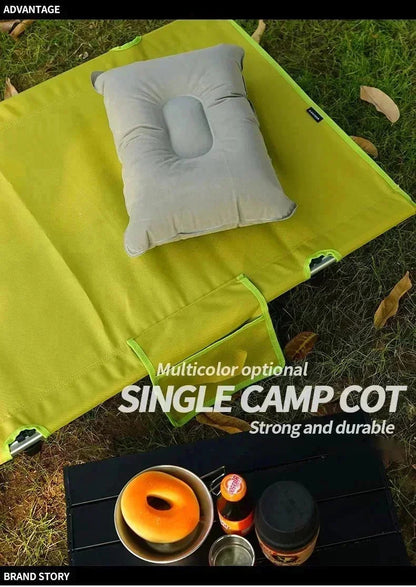 Outdoor Lightweight Folding Bed Portable Camping Bed Simple Military Bed Accompanying Lunch Bed Camping Simple Leisure Bed