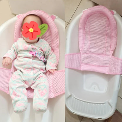 Baby Bath Mat Newborn T-Net Adjustable Newborn Bath Net Bath Protector Bath Accessories Baby Products Foldable Bath And Shower