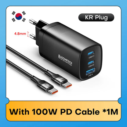 65W GaN USB Type C Fast Charger For Laptop PPS 45W PD QC 3.0 Quick Charge For iPhone 14 13  Samsung Xiaomi Realme Phone Charger