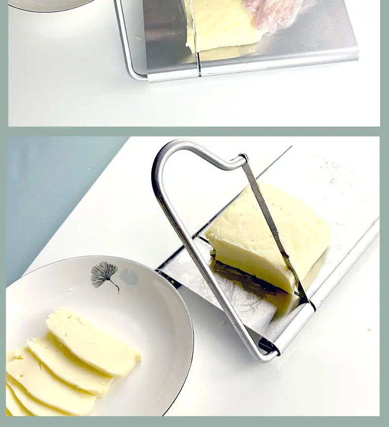 Multifunctional Slicer Butter Cheese Ham Sausage Slicer Kitchen Gadgets Cutting Board With Silicone Suction Base