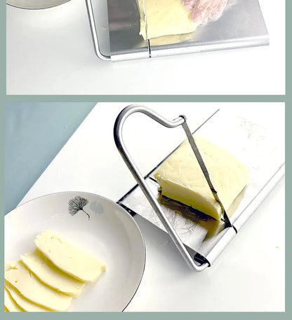 Multifunctional Slicer Butter Cheese Ham Sausage Slicer Kitchen Gadgets Cutting Board With Silicone Suction Base