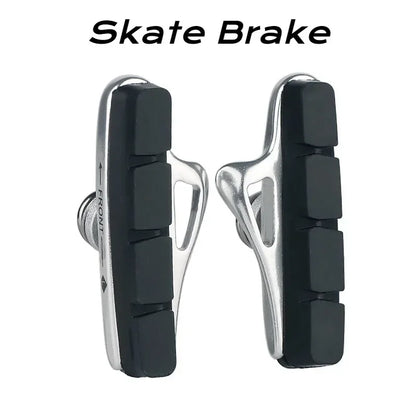 A Pair 55MM Brake Pads for Road Bikes with Metal Rings C-brake Pads Replaceable Brake Blocks Aluminium Alloy Block Bicycle Parts