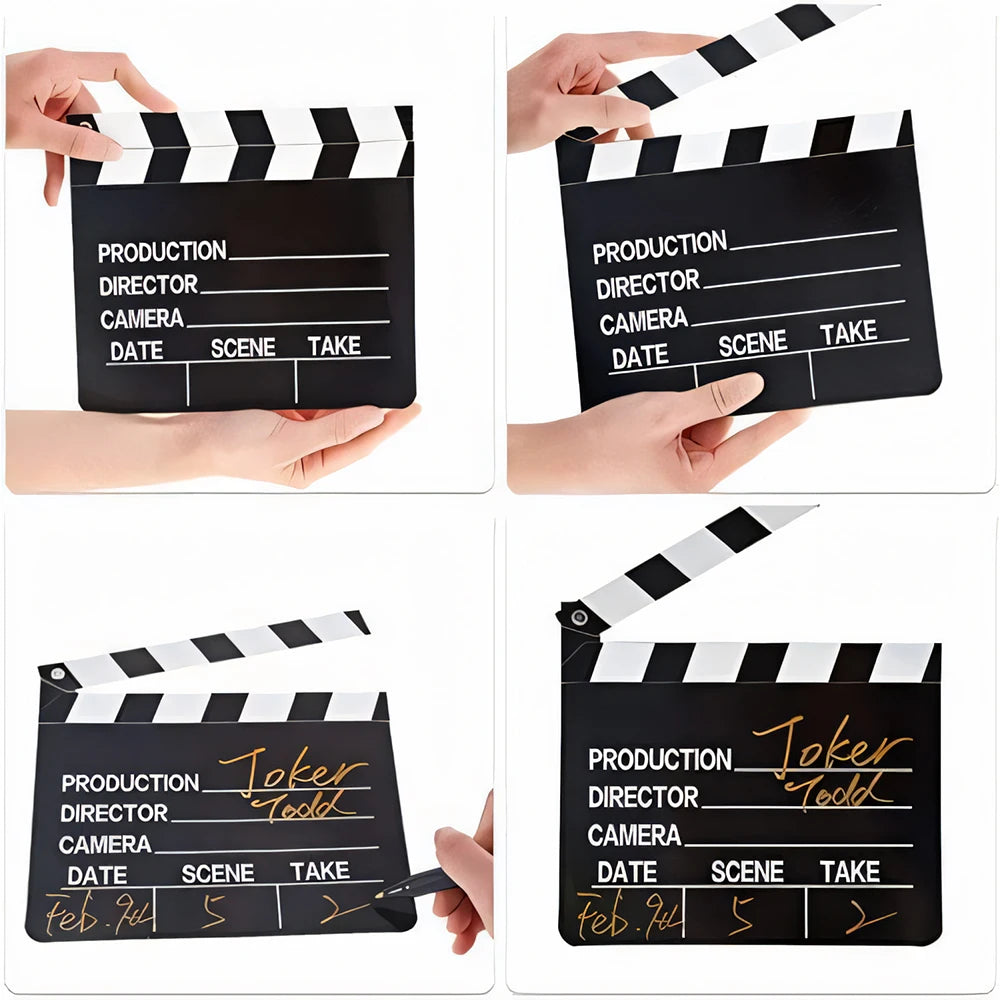 Party holiday party movie clapboard movie card clapperboard movie party prop game party