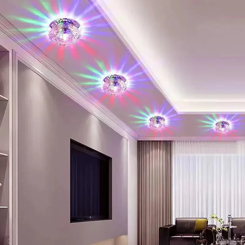 LED Crystal lamp Embedded ceiling light For Home living room corridor Decorative ceiling lamp Porch balcony Indoor lighting