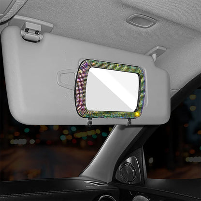 Car Sun Visor Makeup Mirror Ladies Makeup Mirror Car Decorative Mirror BlingBling Makeup Mirror Car Assessoires
