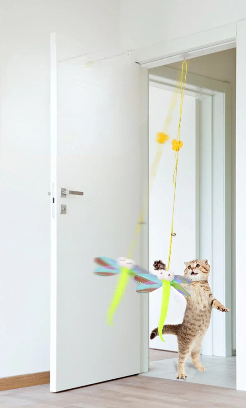 Interactive Cat Toy Hanging Simulation Cat Toy Funny Self-hey Interactive Toy for Kitten Playing Teaser Wand Toy Cat Supplies