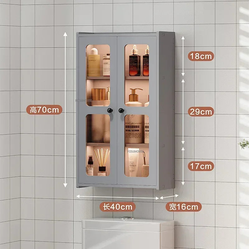 Open Cabinets Towel Cabinet Storage Bathroom Furniture Vanity Sink Narrow Double Washbasin Shelf Locker Wall Pharmacy Floor Wc