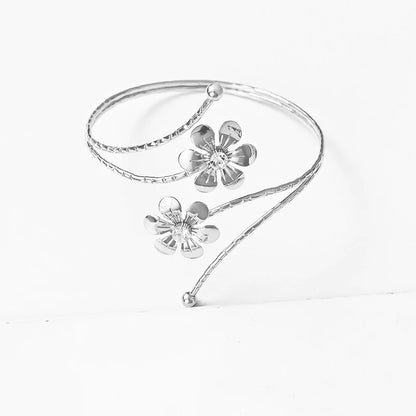 1PC Light Luxury Double Flower Curtain Buckle Gold Silver Curtain Holder Metal Curtain Strap Modern Minimalist Curtain Clip