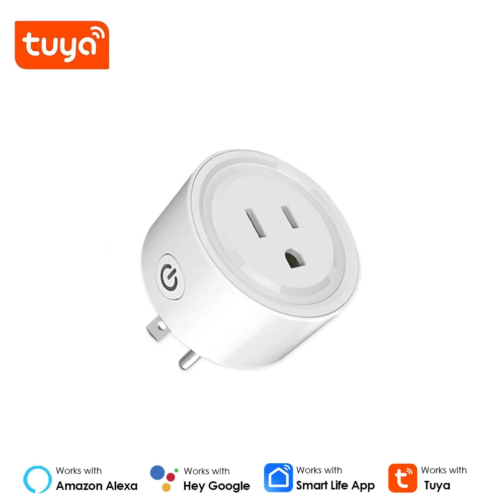 Smart Plug Zigbee/WiFi Socket US 16A With Power Monitor Timing Function APP Control Smart Home Automation Works With Alexa Z2M