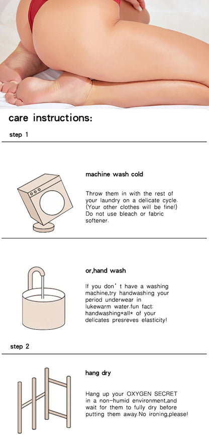 4 Layer Leakproof Menstrual Period Panties Sexy Ladies Thong Menstrual Period Leak Proof Underwear Physiological Pants