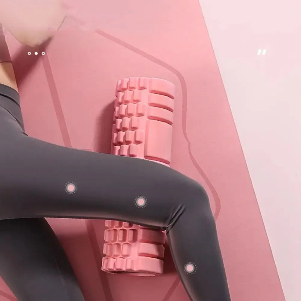 EVA Foam Yoga Foam Massage Roller High Density Gym Tool Yoga Pilates Foam Roller Pink Stable Fitness Yoga Column Sports Supplies
