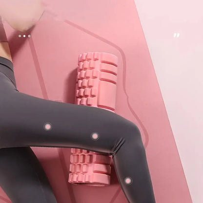 EVA Foam Yoga Foam Massage Roller High Density Gym Tool Yoga Pilates Foam Roller Pink Stable Fitness Yoga Column Sports Supplies