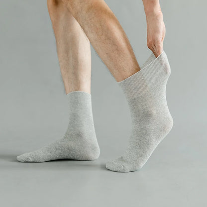 5 Pairs Diabetic Non Binding Socks for Women Pregnant Woman Elderly Long Socks Comfortable Breathable Black White Socks Women