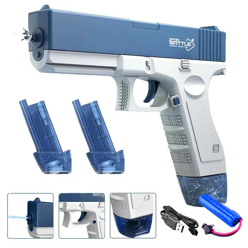 Electric Water Gun Toy Portable Automatic  Electric Burst Water Gun Kids Outdoor Water Toys