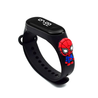 Marvel Children's Watch Fashion Cartoon Watches Electronic Digital LED Display Watches Waterproof Holiday Gift Kids Watches