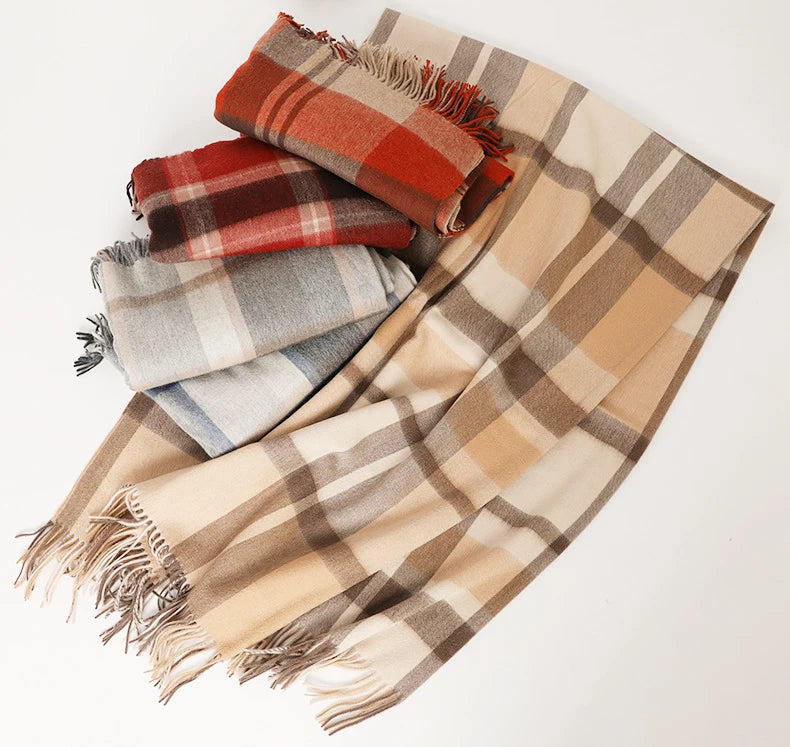 100% Wool Blanket Warm 1.5*2m Fleece Blankets For Sofa Winter Sleeping Comforter Adult Children Bedding Office Travel Blanket