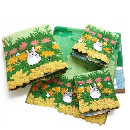 Cute 100% Cotton Embroidery Cartoon Towels Bathroom Hand Towel Batrh for Kids Adults Beach