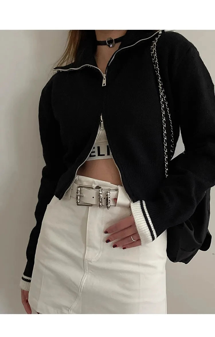 New retro Female Subculture Belt Punk Decorated Jeans Belt Personality Belt White Belt