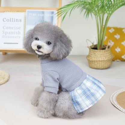 Couple Dog Clothes Jumpsuit Dress Winter Pet Clothing Boy Girl Dog Costume Apparel Puppy Skirt Pants Yorkie Pomeranian Apparel