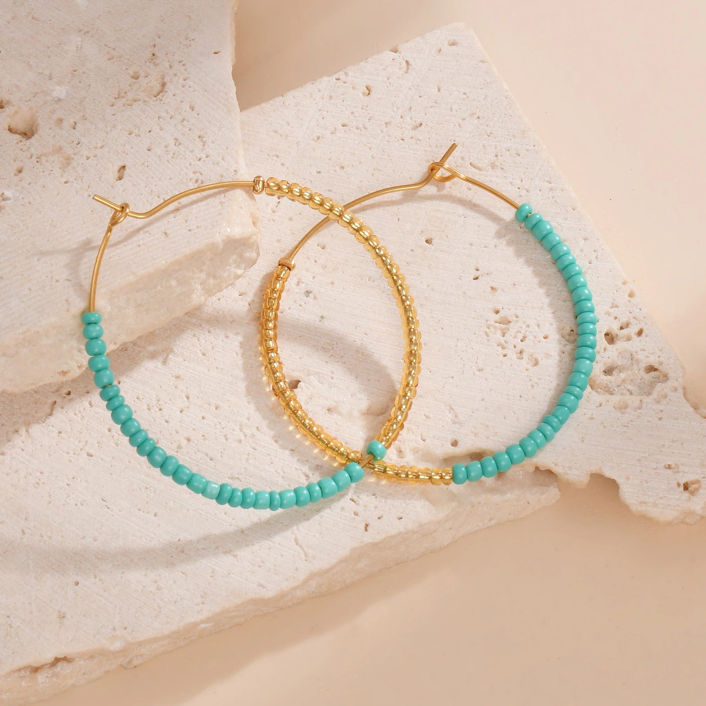 Bohemian Fashion Colored Beaded Earrings Exquisite Round earring For Women Handmade Summer Beach Jewelry Accessories Gifts