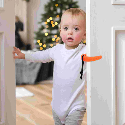 2 Pcs Anti Pinch Door Clip Security Stoppers Plastic Door Hardware Wedge Emergency Door Blockers Safety Door Holders C Door