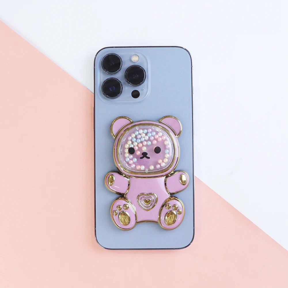 Bear Mobile Phone Bracket Cartoon Back Sticker Direct Mobile Phone Accessories