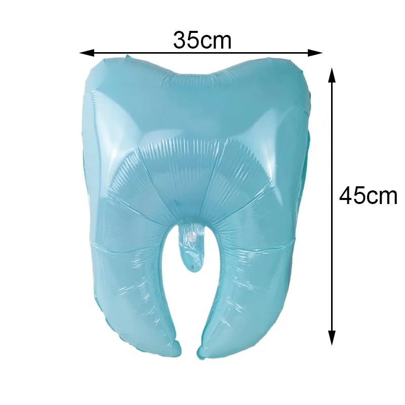 Teeth Balloon Dental Health Protection Teeth Party Decor Tooth Toothbrush Foil Balloon Dentist Student Teeth Theme Party Decors