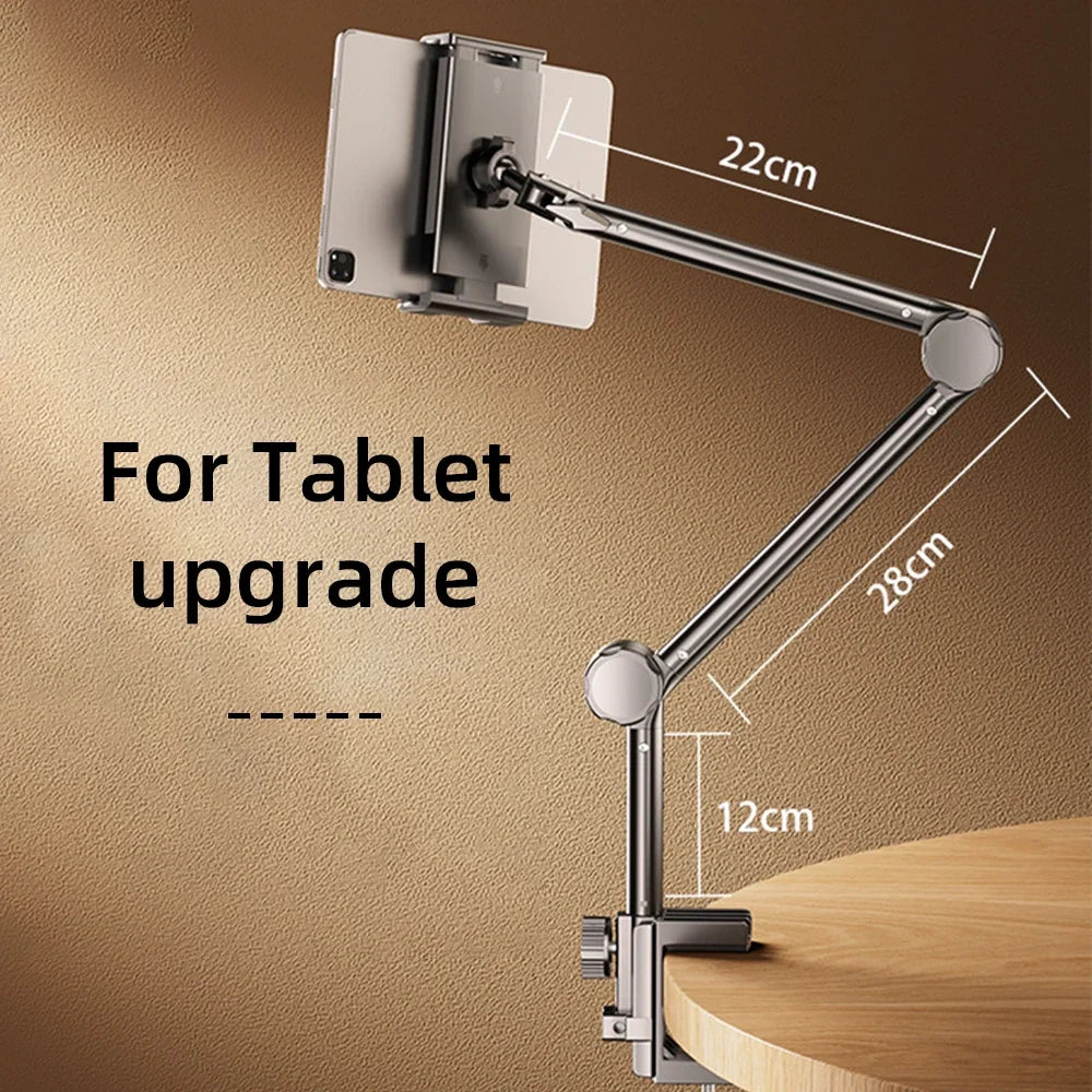 Tablet Bracket for Bed iPad Stand 360° Rotating Bed Tablet Mount Stand with 90cm Metal Arm For 4.7~12.9 inch Phone Tablet Holder
