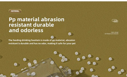 Pet Automatic Feeder Gravity Dispenser Food Storage Bucket Large Capacity Food Grade Materials Simple Cleaning for Cat Dog