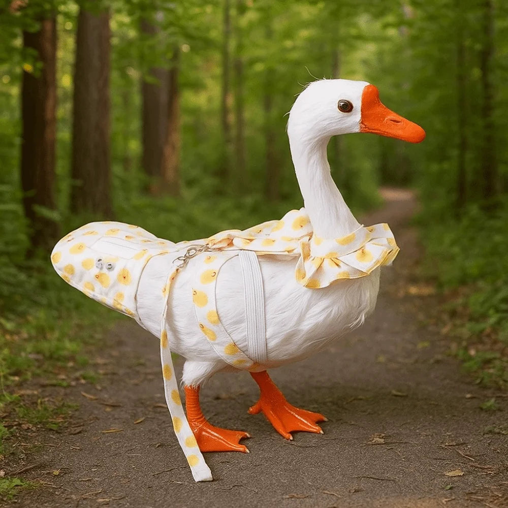 Cute Pet Duck Diaper Reusable Adjustable Goose Breast Strap Wearable Reduce Odor Chicken Diapers Poultry Supplies