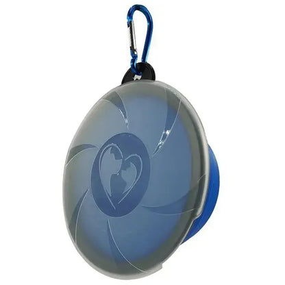 Collapsible Dog Bowls Portable Travel Dog Food Dish Water Bowl with Lid and Carabiner Pet Food Container for Indoor Outdoor