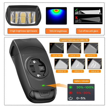 Bicycle lights & horns & Garmin computer stand 3in1, stacked BIKE computer base computer stand cycling code watch base headlighg
