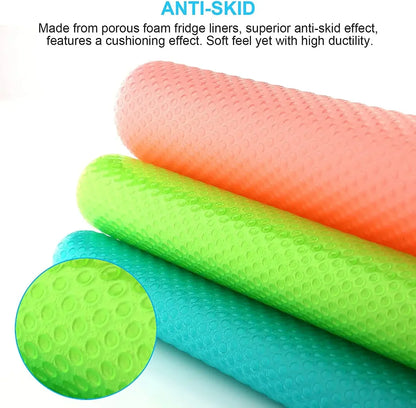 1/3/5PCS Refrigerator Shelf Mat Reusable Cabinet Drawer Shelf Anti Slip Protective Mat Washable Stain Resistant Mold Resistant