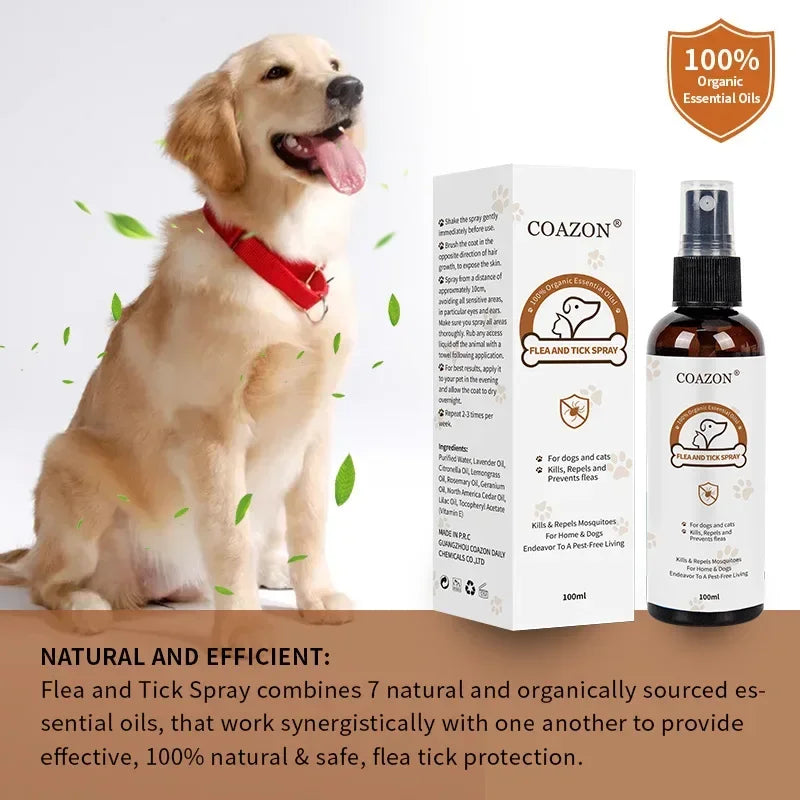 Spot Pet Flea Spray Acarid Spray Dog Cat External Anthelmintic Flea Lice Ticks Spray