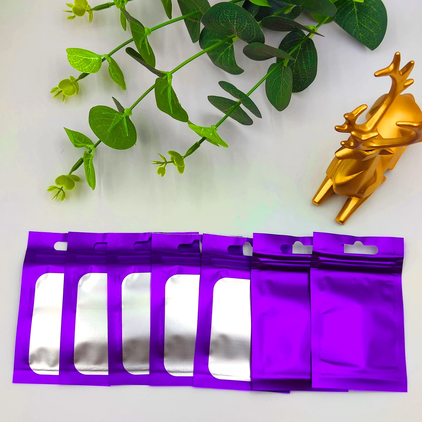 50Pcs Thicken Ziplock Bags Colorful Resealable Zipper Bags Pouch Jewelry Display Electronics Accessories Packaging Storage Bags